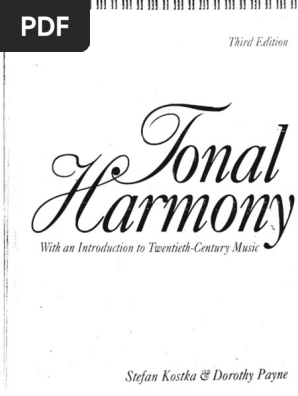 Tonal-Harmony Stefan Kostka | PDF