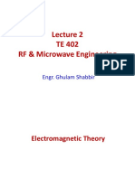 TE 402 RF & Microwave Engineering: Engr. Ghulam Shabbir