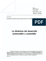 La Dinámica Del Desarrollo Sustentable y Sostenible