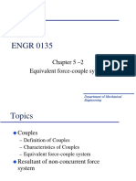 ENGR 0135: Chapter 5 - 2 Equivalent Force-Couple System