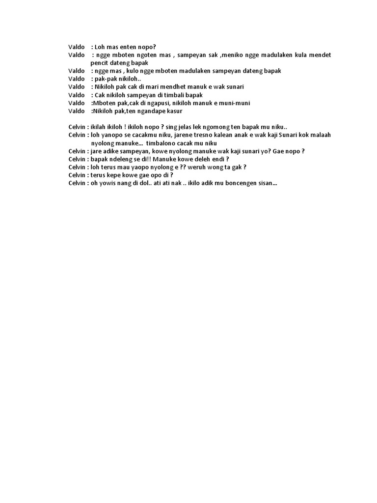 Percakapan Bahasa Jawa PDF