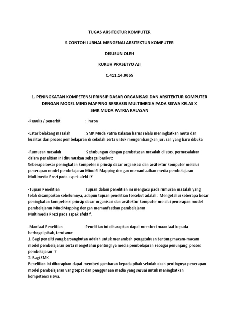 Tugas Arsitektur Pdf