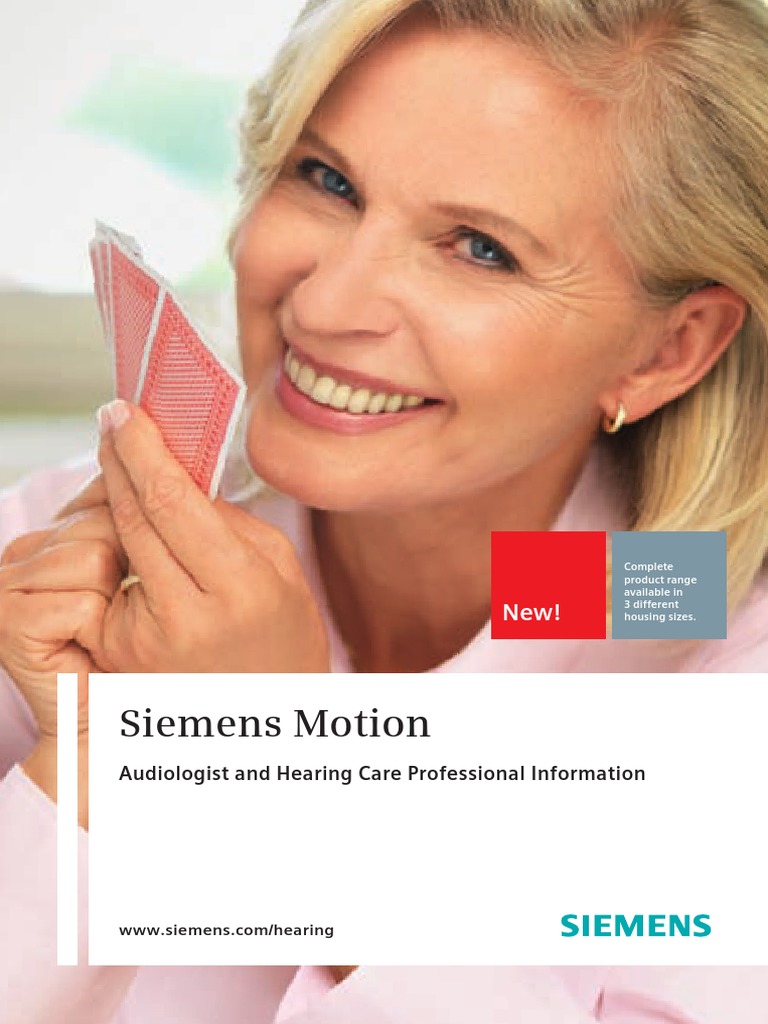 Siemens Hearing Aids Family MOTION PDF Hearing Aid Microphone