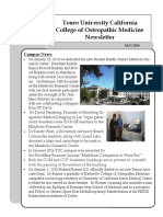 Touro University California COM Newsletter Highlights