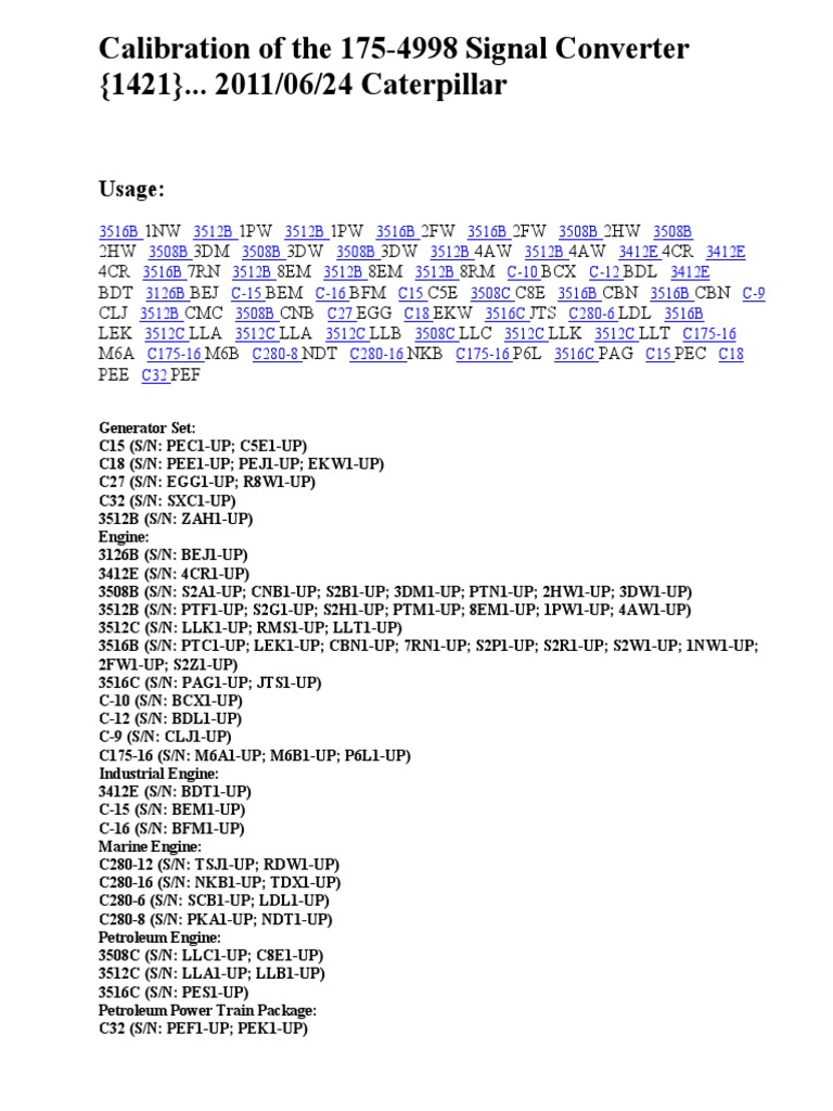 175-4998 Signal Converter Calibration | PDF | Direct Current | Computer ...