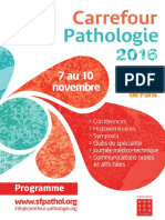 Carrefour Pathologie 2016: Programme