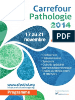 Carrefour Pathologie 2014: Programme