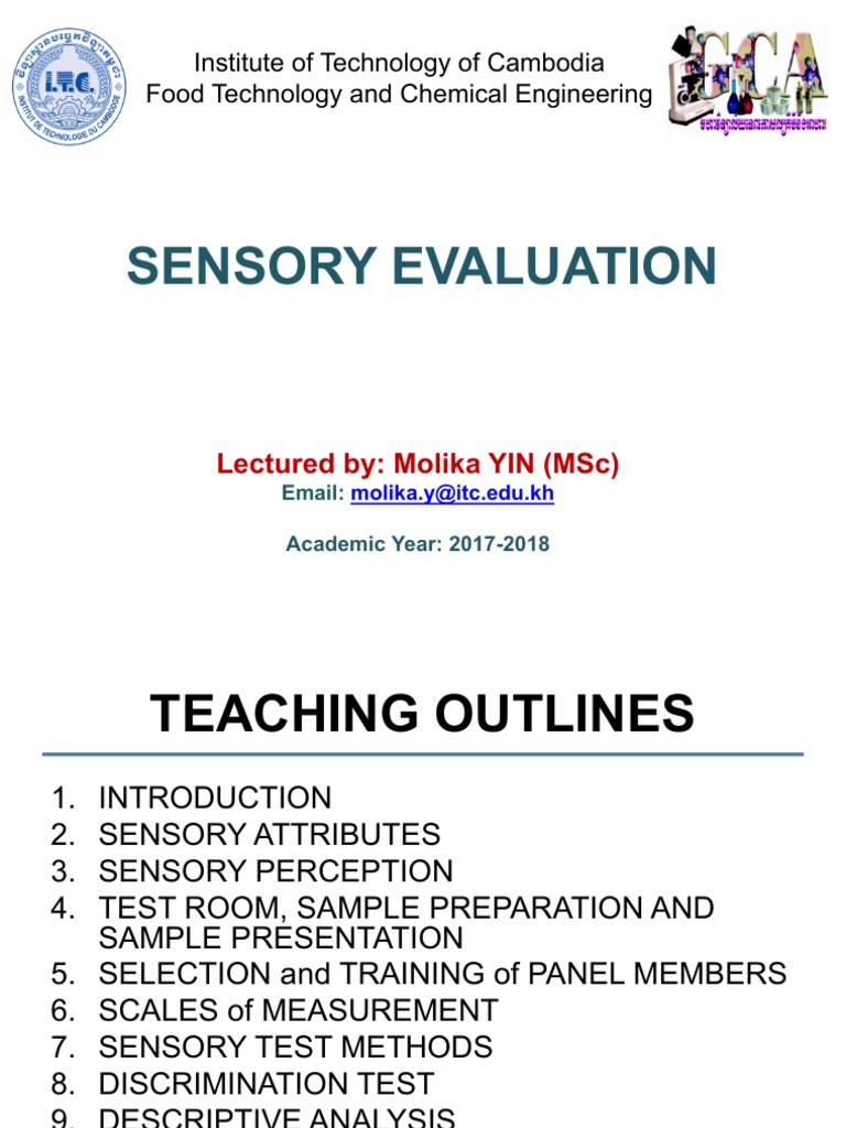 Sensory Training Standards for Flavors | PDF | Taste | Senses