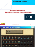 juros compostos Exercícios