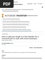 How to Add Your Length to a Part Number for a Structural Part to Work With Frame Generator 
