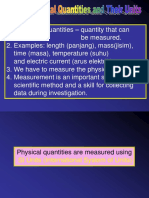 1.4 Physical Quantities and Their Units