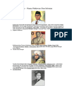 Nama Pahlawan Dan Julukannya