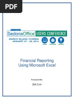 2014 SOUC Financial Reporting Using Excel