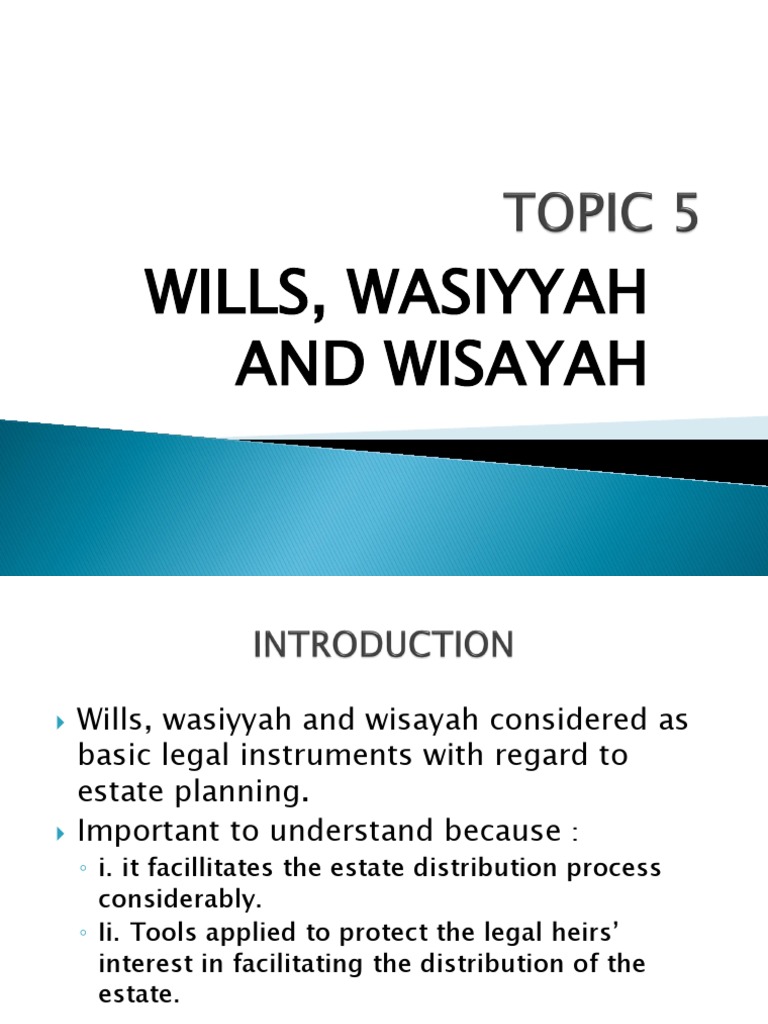 Topic 5 Iwm Pdf Will And Testament Inheritance