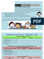 Lista de Cotejo Ugel 05-3 Añosb