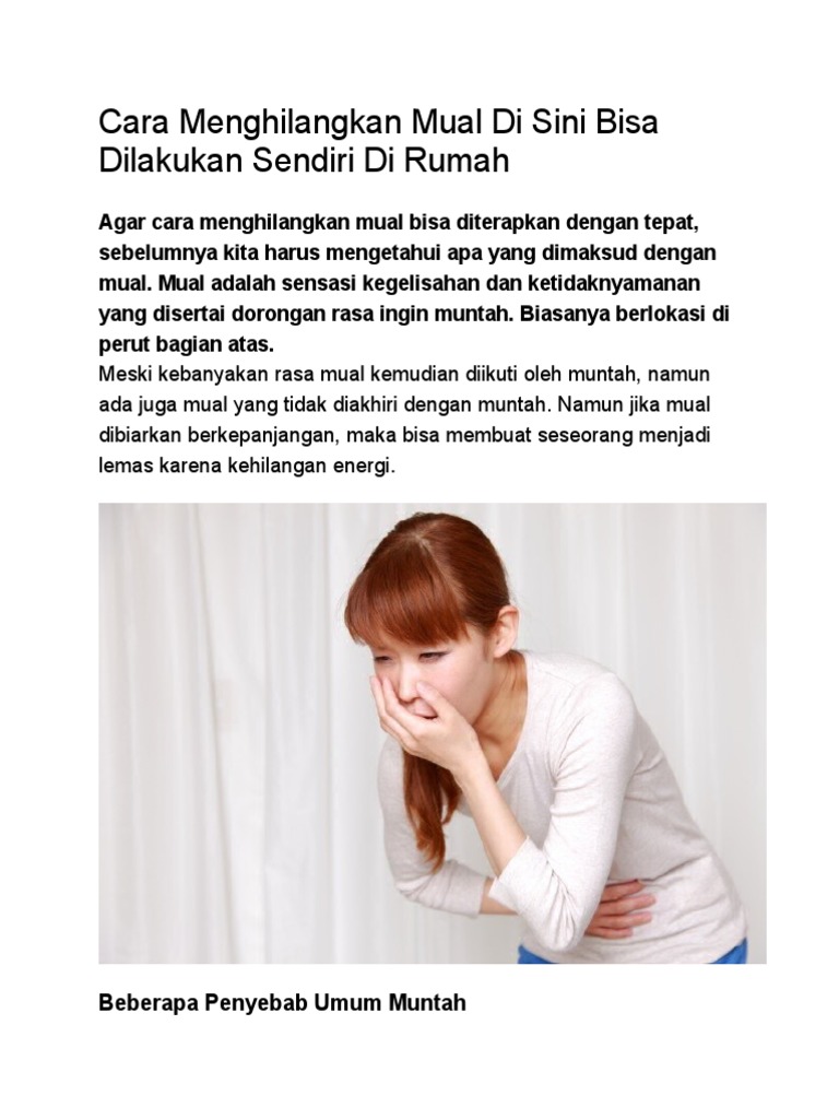 Cara Menghilangkan Mual Pdf
