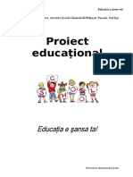 Proiect Educational de Prevenire A Abandonului Scolar