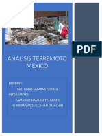 Análisis Terremoto Mexico