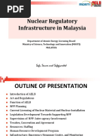 Malaysia - Nuclear Regulatory Infrastructure