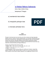 Kata Imbuhan Dalam Bahasa Indonesia