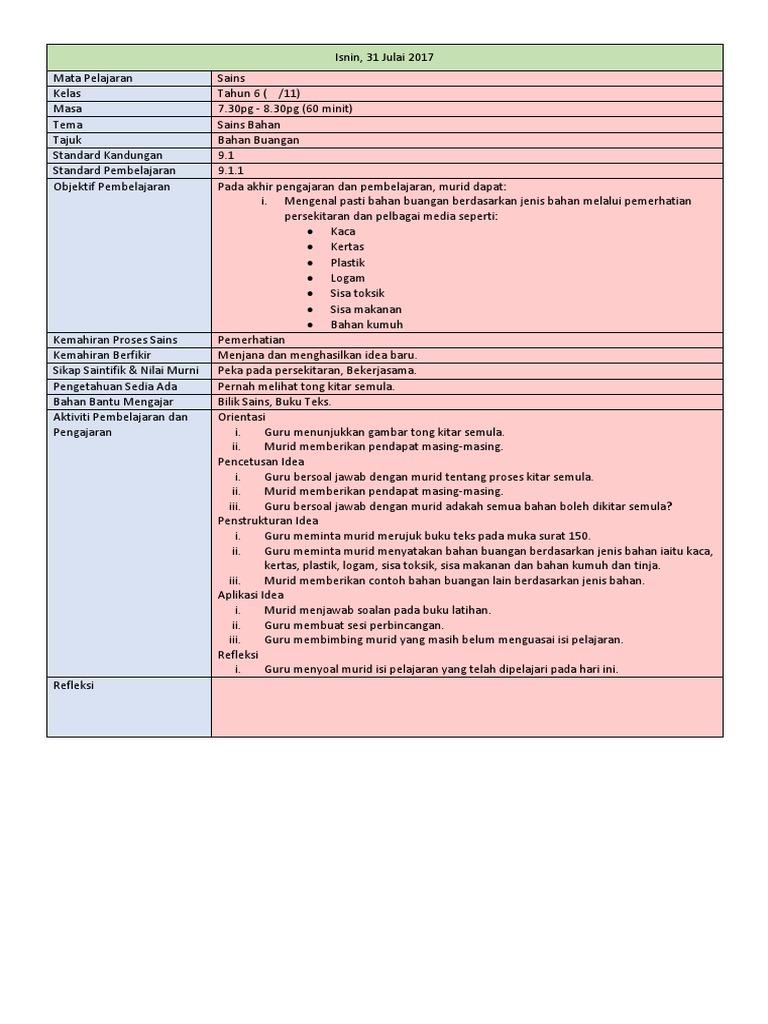 Rph Sains Tahun 6 Pdf