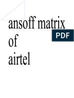 Ansoff Matrix