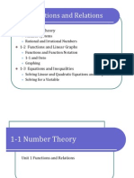 Unit 1 Functions and Relations: 1 1 Number Theory