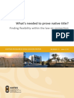 Whats Needed To Prove Native Title