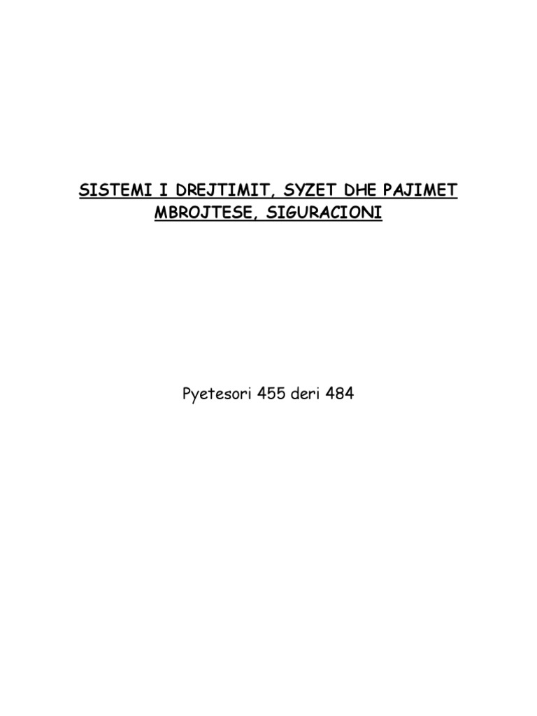 Sistemi I Drejtimit | PDF