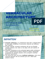 Materails & Techniques of Vernacular Architecture