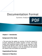 Documentation Format