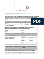 lesson plan scinsec