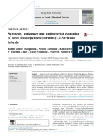 Synthesis, anticancer and antibacterial evaluation of novel (isopropylidene) uridine-[1,2,3]triazole hybrids Ranjith kumar Thatipamula a, Sirassu Narsimha a, Kumaraswamy Battula a, V. Rajendra Chary b, Estari Mamidala b, Nagavelli Vasudeva Reddy