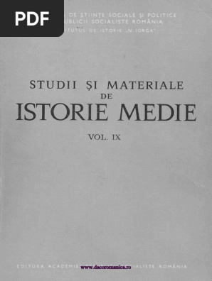 Studii Si Materiale Istorie Medie 09 1978