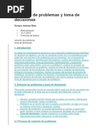 Solución de Problemas y Toma de Decisiones