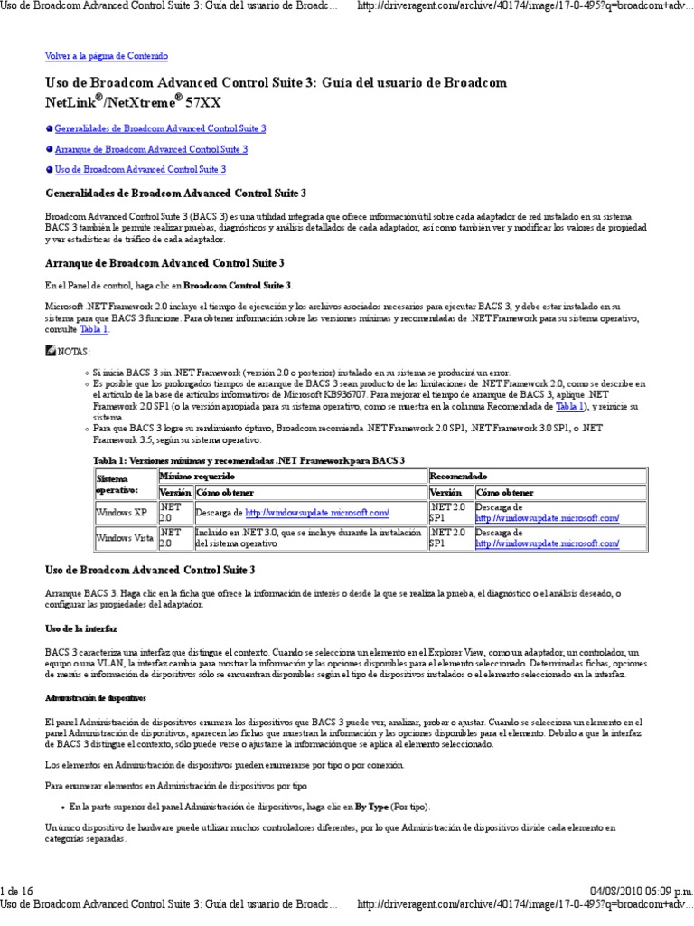 Uso de Advanced Cntrol Suite PDF Protocolo de Control de
