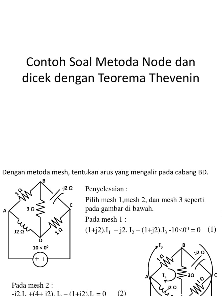 CONTOH SOAL METODA MESH DAN THEVENIN.pptx