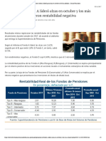 Pensiones_ fondo A lideró ganancias en octubre y el E las pérdidas - Diario Financiero