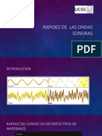 Rapidez de Las Ondas Sonoras