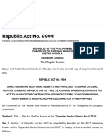 Republic Act No. 9994