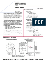 H25-SE Specification Sheet: Leaders in Advanced Control Products