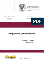 Obligaciones y Prohiciones