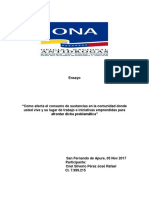 Afectación Del Consumo de Sustancias en La Comunidad y Trabajo