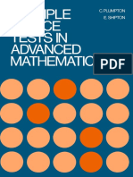 Multiple-choice Tests in Advanced Mathematics