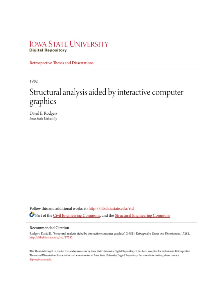 Structural Analysis Aided by Interactive Computer Graphics PDF