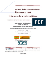 VIII Estudio de Cultura Democrática de Los Guatemaltecos