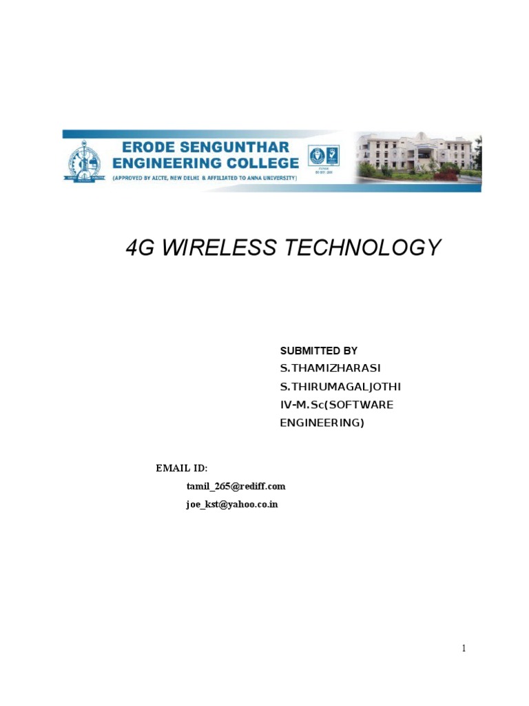Understanding 4G Wireless Technology | PDF | 4 G | 3 G