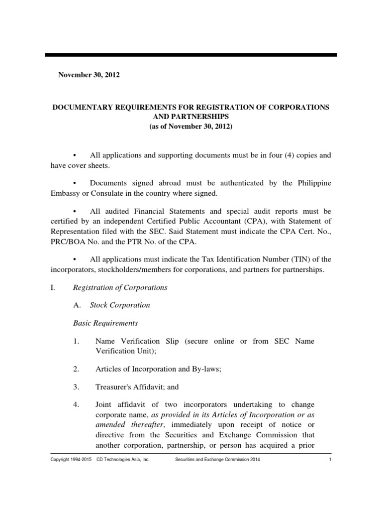 Sec Rules And Regulations