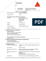 Empaste Acrilico Sika MSDS