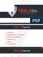 Tesla: Proposed Communication Plan